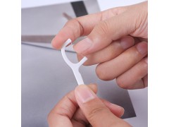 超细高分子牙线50支盒装家用弯钩牙线棒家庭装牙齿护理线图4